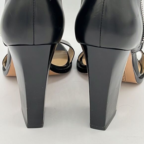 Mira Duma for Michael Kors Collection Black Side Zipper Leather U.S. 8/ EU 38 - Picture 5 of 13